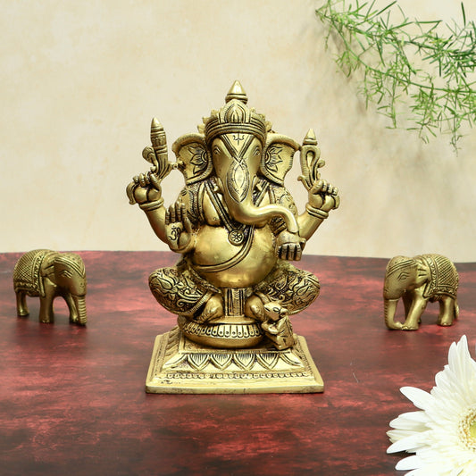 Ganesha Sitting on Asan