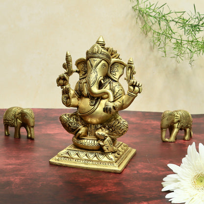 Ganesha Sitting on Asan