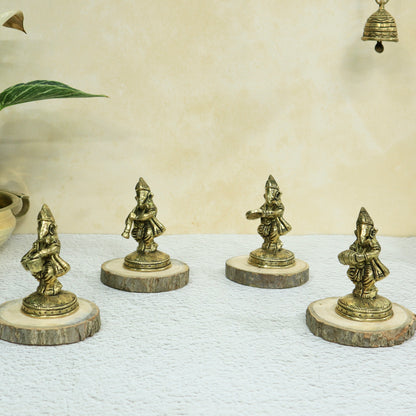 Standing Musical Ganesha - Set of 4