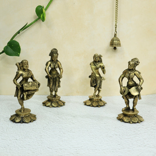 Standing Musical Lady - Set of 4