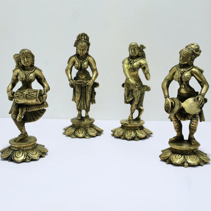 Standing Musical Lady - Set of 4