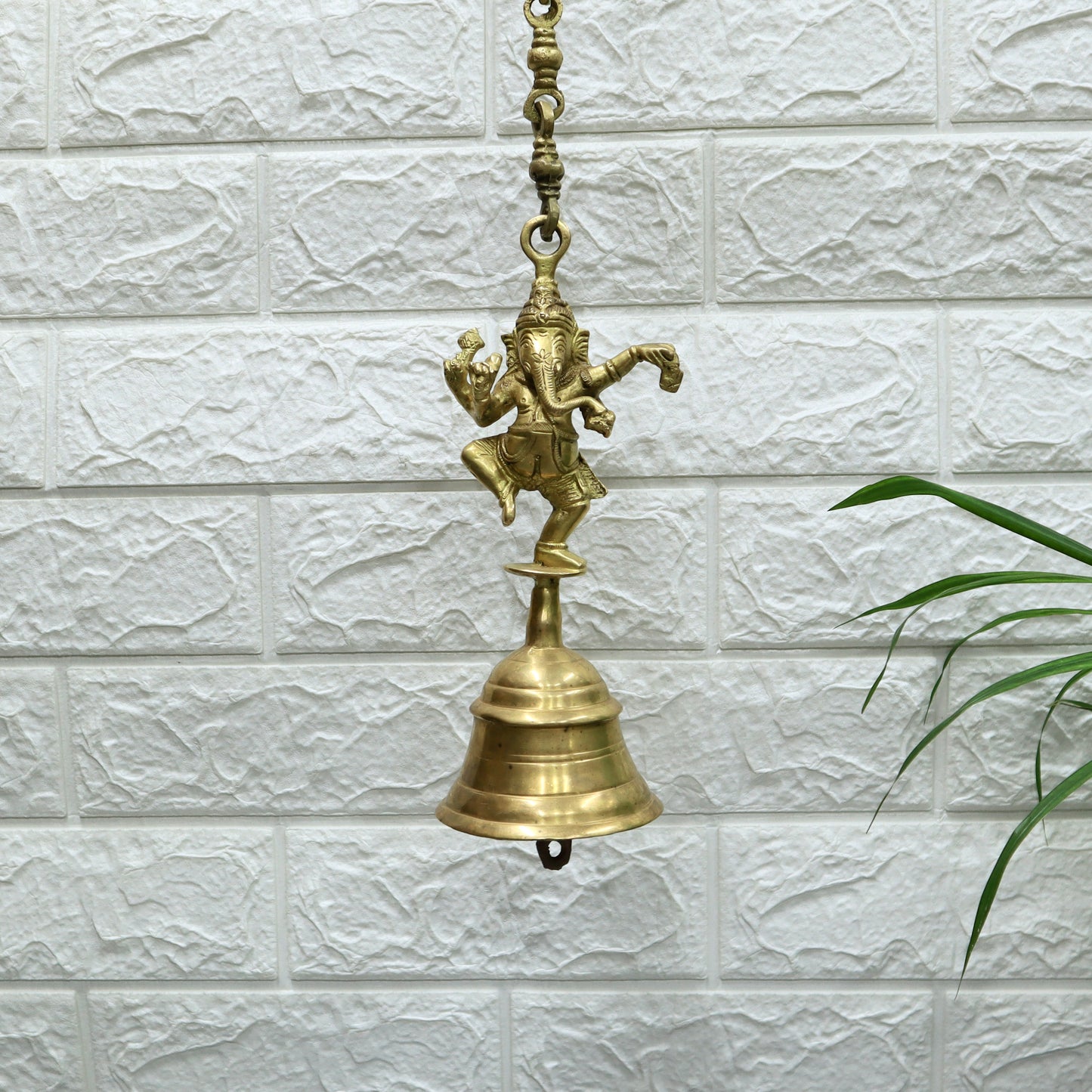 Hanging Bell with Dancing Ganesha