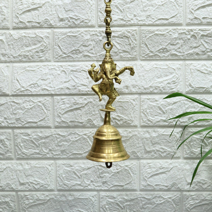 Hanging Bell with Dancing Ganesha