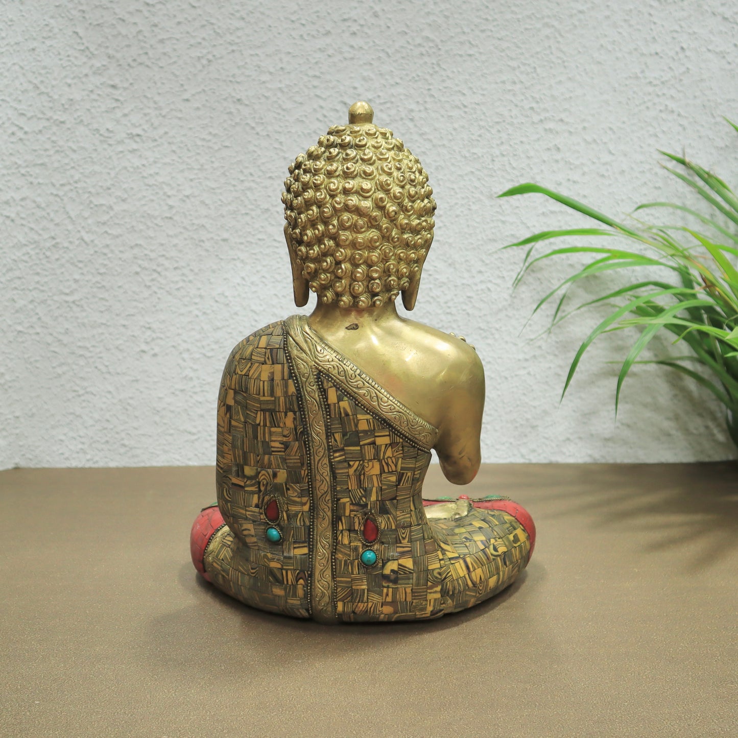 Buddha Inlayed with Stone