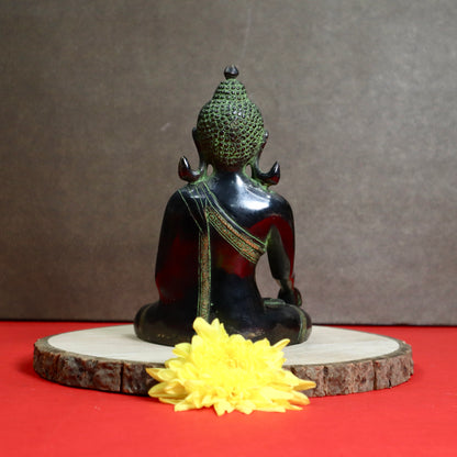 Sitting Buddha In Black finish