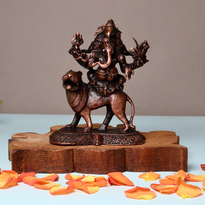 Panchmukhi Ganesha on Lion